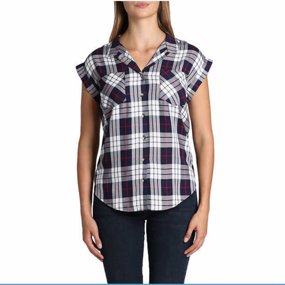 NWT Jachs Girlfriend Ladies' Short Sleeve Blouse - Picture 2 of 4
